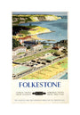 BR(SR) poster. Folkestone by Ronald Lampitt unstretched canvas medium none Art Print - Science Museum Shop