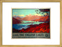 'The English Lakes', LMS poster, 1923-1947. art print medium gold Art Print - Science Museum Shop