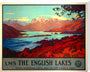 'The English Lakes', LMS poster, 1923-1947. stretched canvas extra large none Art Print - Science Museum Shop
