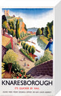 'Knaresborough', LNER poster, 1923-1947. stretched canvas small none Art Print - Science Museum Shop
