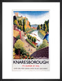 'Knaresborough', LNER poster, 1923-1947. art print medium black Art Print - Science Museum Shop