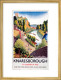 'Knaresborough', LNER poster, 1923-1947. art print medium gold Art Print - Science Museum Shop
