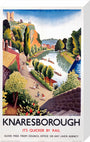 'Knaresborough', LNER poster, 1923-1947. stretched canvas medium none Art Print - Science Museum Shop