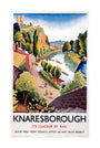 'Knaresborough', LNER poster, 1923-1947. unstretched canvas large none Art Print - Science Museum Shop