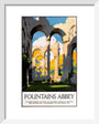'Fountains Abbey', LNER poster, 1923-1947. art print extra small white Art Print - Science Museum Shop