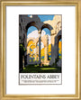 'Fountains Abbey', LNER poster, 1923-1947. art print extra small gold Art Print - Science Museum Shop