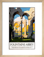 'Fountains Abbey', LNER poster, 1923-1947. art print small natural Art Print - Science Museum Shop