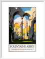 'Fountains Abbey', LNER poster, 1923-1947. art print medium white Art Print - Science Museum Shop