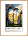 'Fountains Abbey', LNER poster, 1923-1947. art print medium natural Art Print - Science Museum Shop