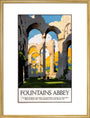 'Fountains Abbey', LNER poster, 1923-1947. art print large gold Art Print - Science Museum Shop