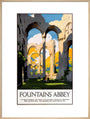 'Fountains Abbey', LNER poster, 1923-1947. art print extra large natural Art Print - Science Museum Shop