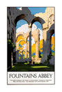 'Fountains Abbey', LNER poster, 1923-1947. unstretched canvas large none Art Print - Science Museum Shop