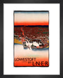 'Lowestoft', LNER poster, 1923-1947. art print extra small black Art Print - Science Museum Shop