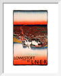 'Lowestoft', LNER poster, 1923-1947. art print extra small white Art Print - Science Museum Shop