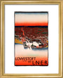 'Lowestoft', LNER poster, 1923-1947. art print extra small gold Art Print - Science Museum Shop