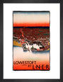 'Lowestoft', LNER poster, 1923-1947. art print small black Art Print - Science Museum Shop