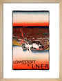 'Lowestoft', LNER poster, 1923-1947. art print small natural Art Print - Science Museum Shop