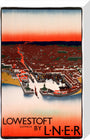 'Lowestoft', LNER poster, 1923-1947. stretched canvas medium none Art Print - Science Museum Shop