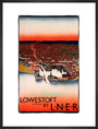 'Lowestoft', LNER poster, 1923-1947. art print large black Art Print - Science Museum Shop