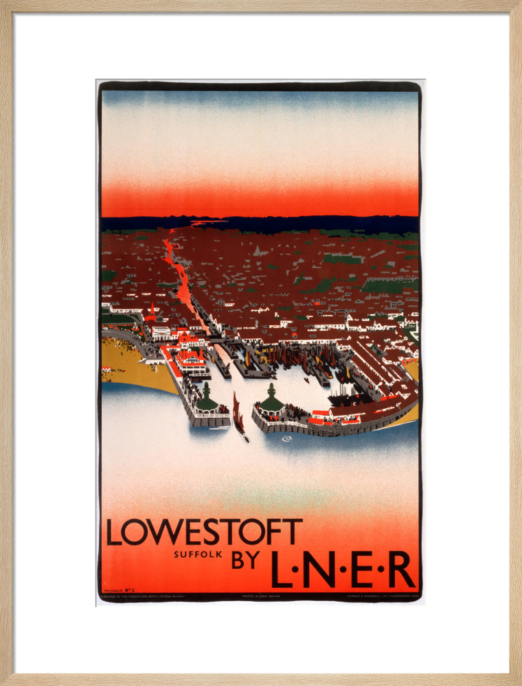 'Lowestoft', LNER poster, 1923-1947. art print large natural Art Print - Science Museum Shop