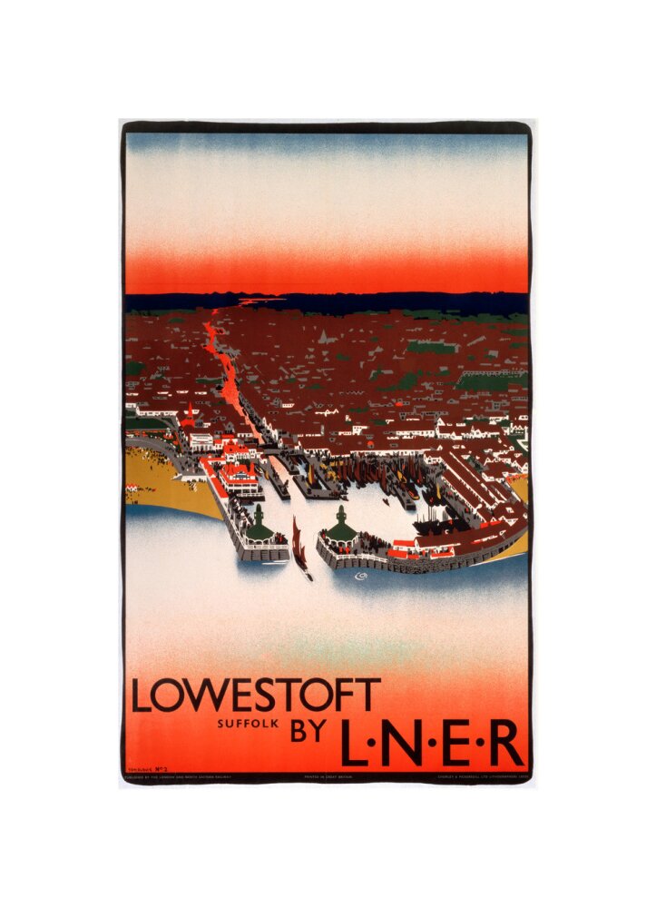 'Lowestoft', LNER poster, 1923-1947. unstretched canvas small none Art Print - Science Museum Shop