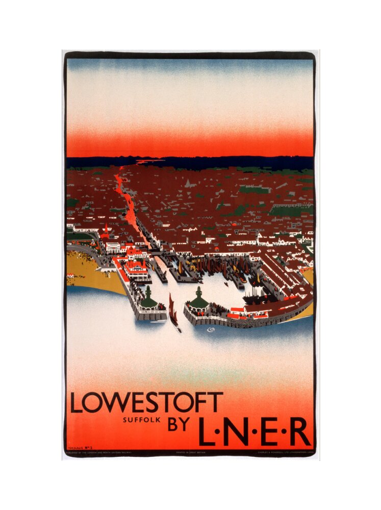 'Lowestoft', LNER poster, 1923-1947. art print extra large none Art Print - Science Museum Shop