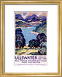 'Ullswater', LNER poster, 1923-1947. art print extra small gold Art Print - Science Museum Shop