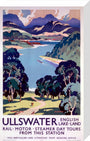 'Ullswater', LNER poster, 1923-1947. stretched canvas medium none Art Print - Science Museum Shop