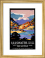 'Ullswater - English Lake-Land', LNER poster, 1923-1947. art print small gold Art Print - Science Museum Shop