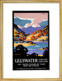 'Ullswater - English Lake-Land', LNER poster, 1923-1947. art print medium gold Art Print - Science Museum Shop