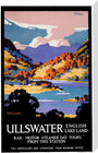 'Ullswater - English Lake-Land', LNER poster, 1923-1947. stretched canvas large none Art Print - Science Museum Shop