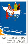 'East Coast Joys - No 4', LNER poster, 1931. stretched canvas extra large none Art Print - Science Museum Shop