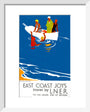 'East Coast Joys - No 4', LNER poster, 1931. art print extra small white Art Print - Science Museum Shop
