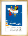 'East Coast Joys - No 4', LNER poster, 1931. art print medium gold Art Print - Science Museum Shop