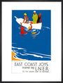 'East Coast Joys - No 4', LNER poster, 1931. art print large black Art Print - Science Museum Shop
