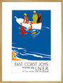 'East Coast Joys - No 4', LNER poster, 1931. art print extra large gold Art Print - Science Museum Shop