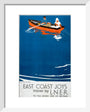 'East Coast Joys - No 5', LNER poster, 1931. art print extra small white Art Print - Science Museum Shop