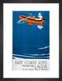 'East Coast Joys - No 5', LNER poster, 1931. art print small black Art Print - Science Museum Shop