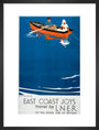'East Coast Joys - No 5', LNER poster, 1931. art print medium black Art Print - Science Museum Shop