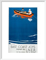 'East Coast Joys - No 5', LNER poster, 1931. art print medium white Art Print - Science Museum Shop