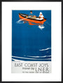 'East Coast Joys - No 5', LNER poster, 1931. art print large black Art Print - Science Museum Shop