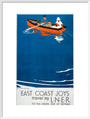 'East Coast Joys - No 5', LNER poster, 1931. art print large white Art Print - Science Museum Shop