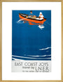 'East Coast Joys - No 5', LNER poster, 1931. art print extra large gold Art Print - Science Museum Shop