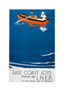 'East Coast Joys - No 5', LNER poster, 1931. unstretched canvas medium none Art Print - Science Museum Shop