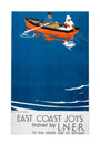 'East Coast Joys - No 5', LNER poster, 1931. unstretched canvas large none Art Print - Science Museum Shop