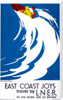 'East Coast Joys, No 6', LNER poster, 1931. stretched canvas extra large none Art Print - Science Museum Shop