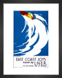 'East Coast Joys, No 6', LNER poster, 1931. art print extra small black Art Print - Science Museum Shop