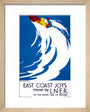 'East Coast Joys, No 6', LNER poster, 1931. art print extra small natural Art Print - Science Museum Shop