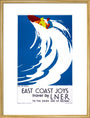 'East Coast Joys, No 6', LNER poster, 1931. art print large gold Art Print - Science Museum Shop