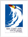 'East Coast Joys, No 6', LNER poster, 1931. art print extra large white Art Print - Science Museum Shop